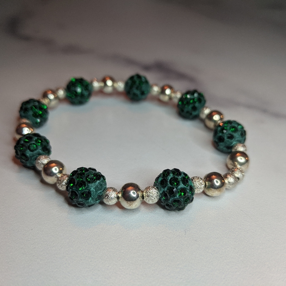 Handcrafted silver sparkle